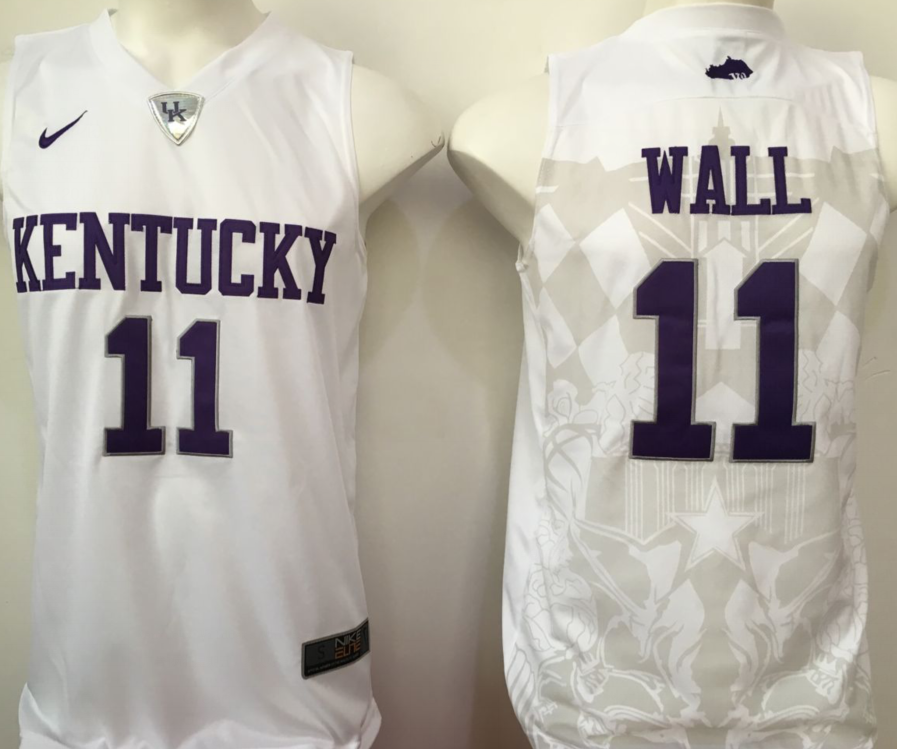 NCAA Men Kentucky Wildcats White 11 wall